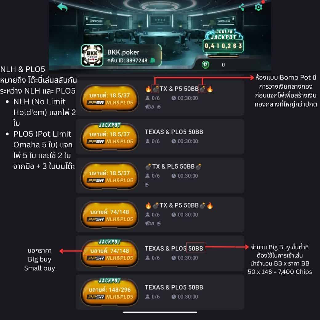 bkkpoker NLH&PLO